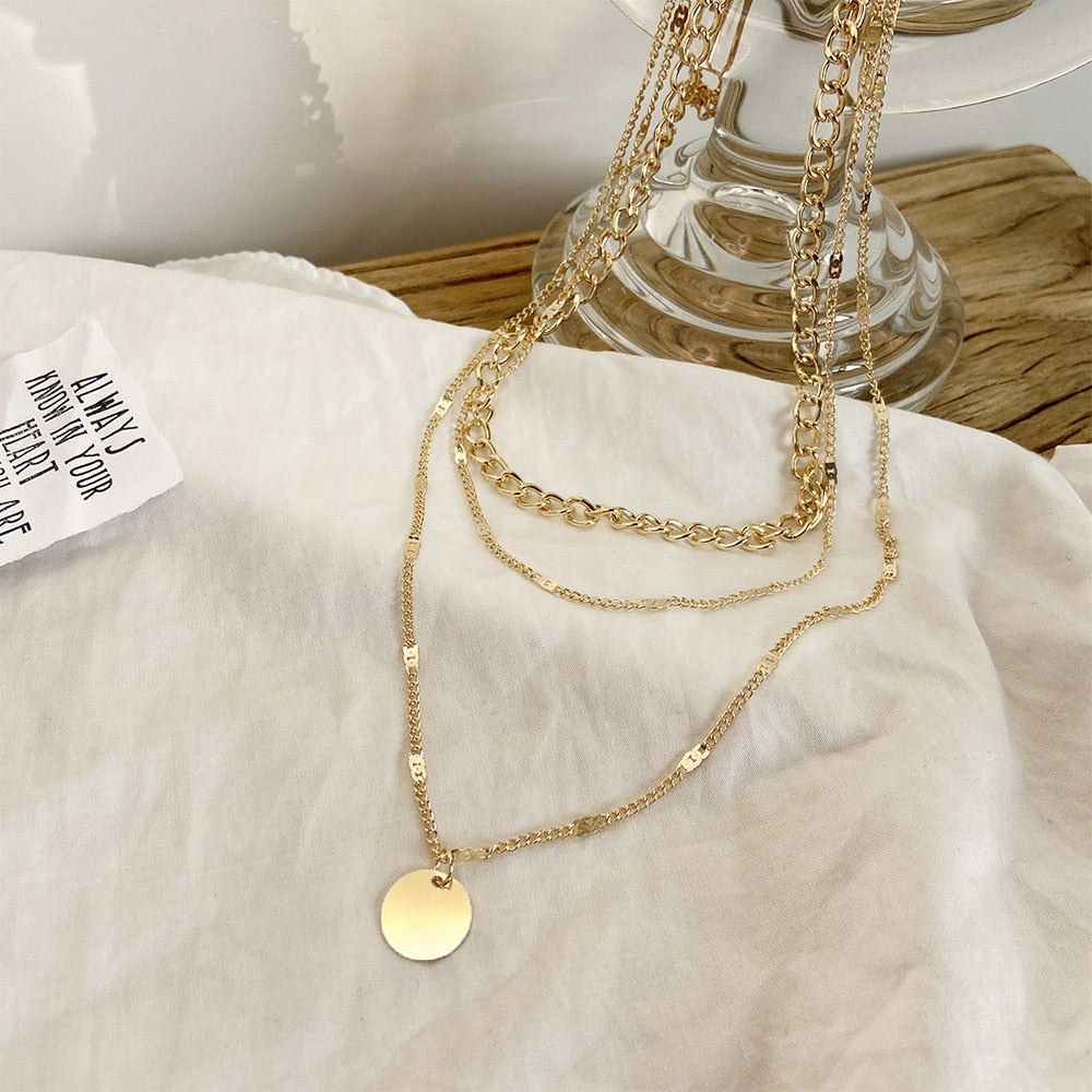 Collar Vintage de Oro y Plata