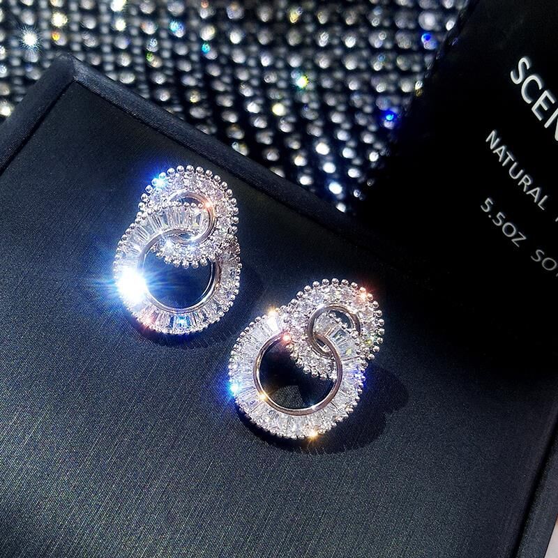 Pendientes de Plata 925 con Circonitas