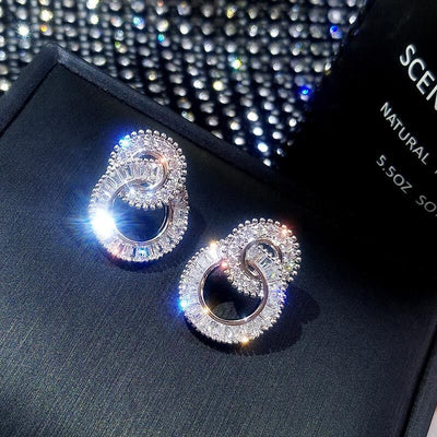 Pendientes de Plata 925 con Circonitas