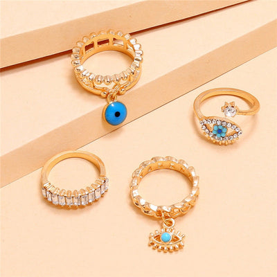 Pack de Anillos Ojos de la Suerte Hechos a Mano