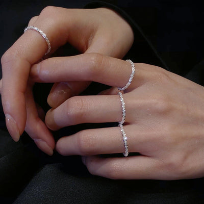 Anillo Brillante de Plata 925