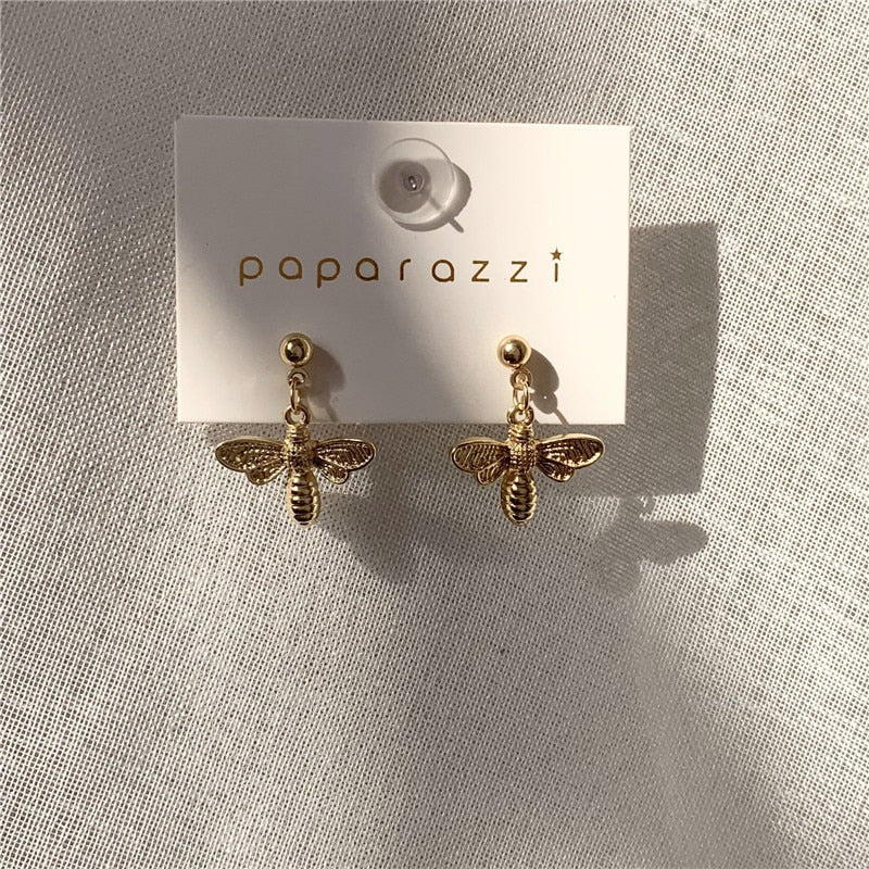 Pendientes Abejitas en Oro