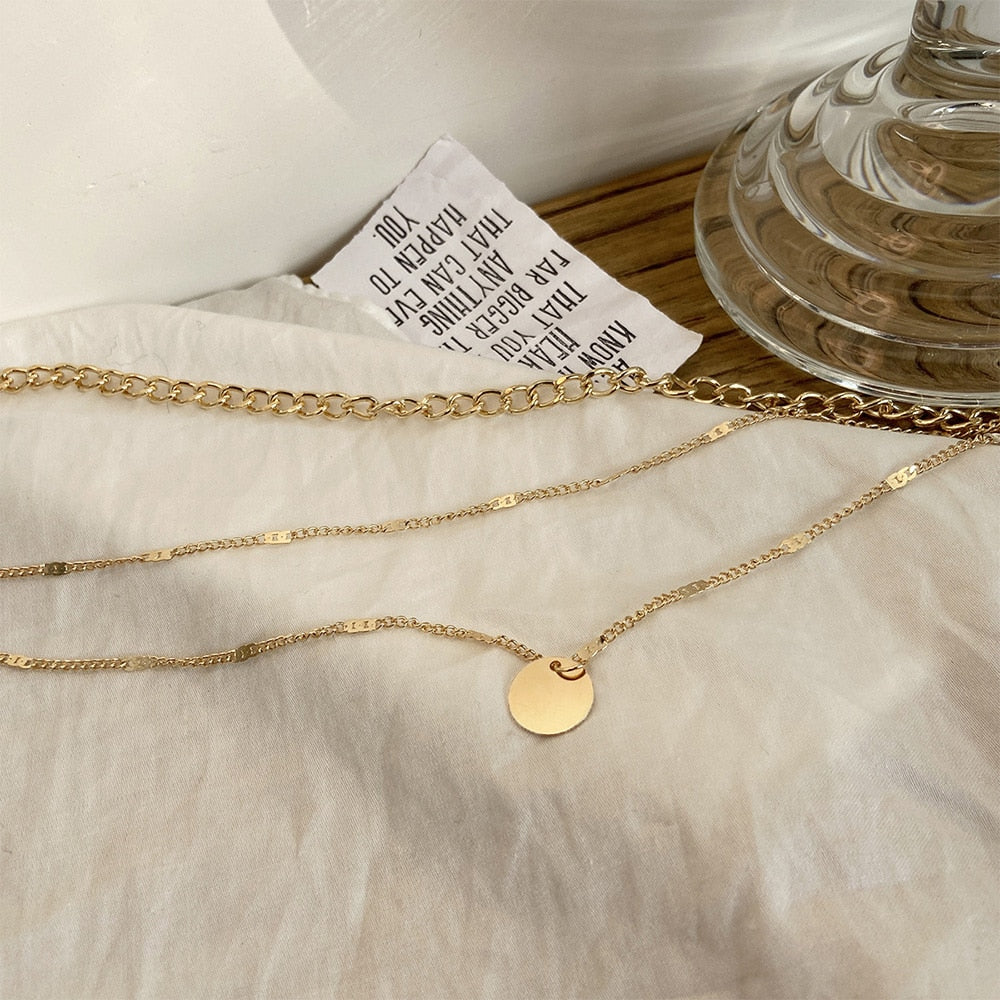 Collar Vintage de Oro y Plata