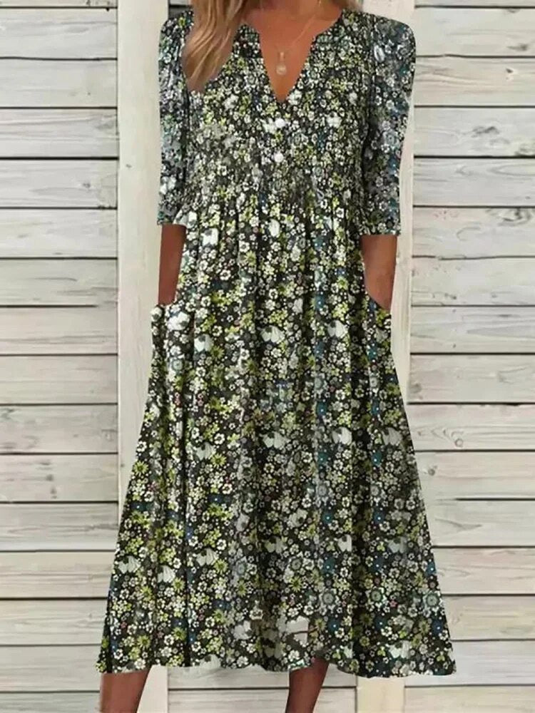 VESTIDO VINTAGE FLORAL