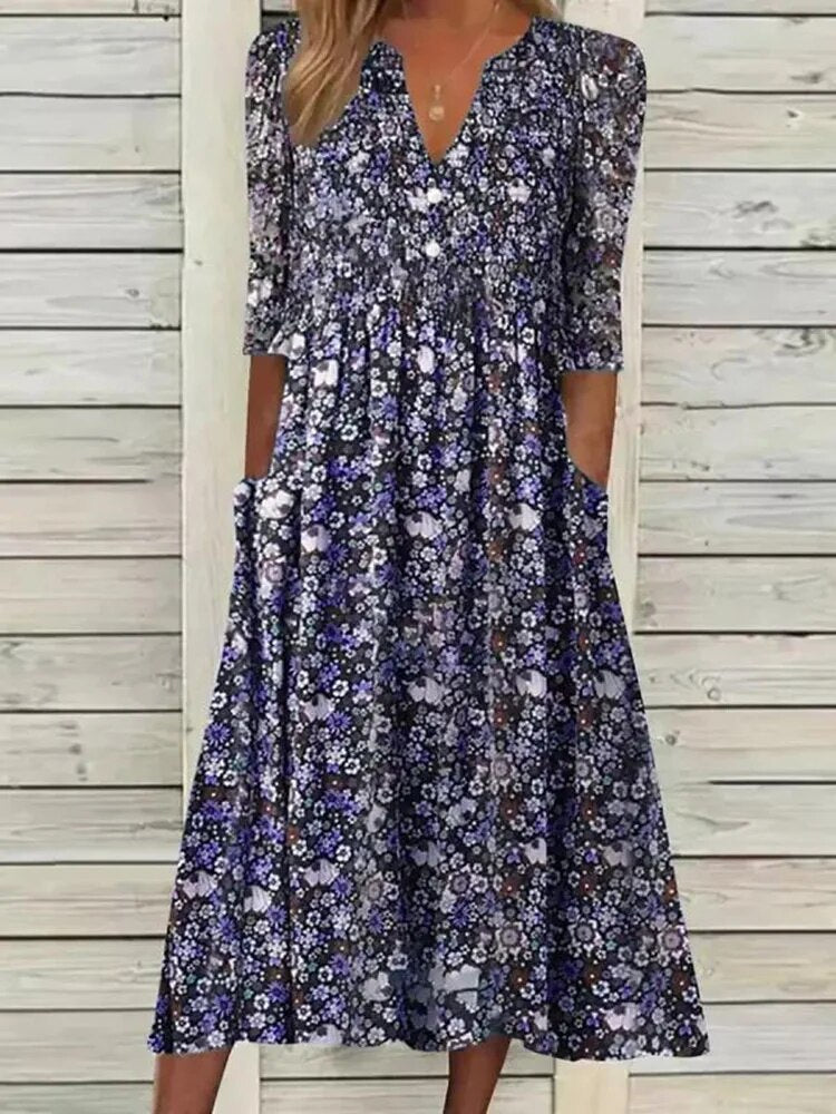 VESTIDO VINTAGE FLORAL